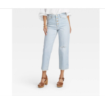 Women's High-Rise Vintage Straight Jeans - Universal Thread  sz 12L