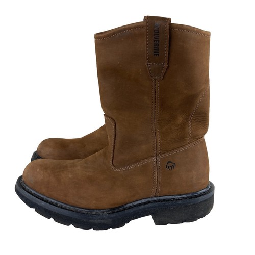 Wolverine Men’s Raider DuraShocks Wellington Boot — Waterproof Composite Toe, Heavy Duty Work Boot, Brown, Size 12 - View #10