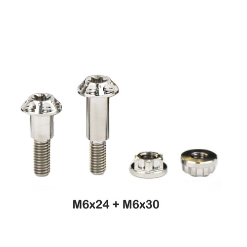Universal brake handle tie rod Fixed 2 pcs Titanium screw Bolts M6 step 8 turn 6 - Picture 15 of 26