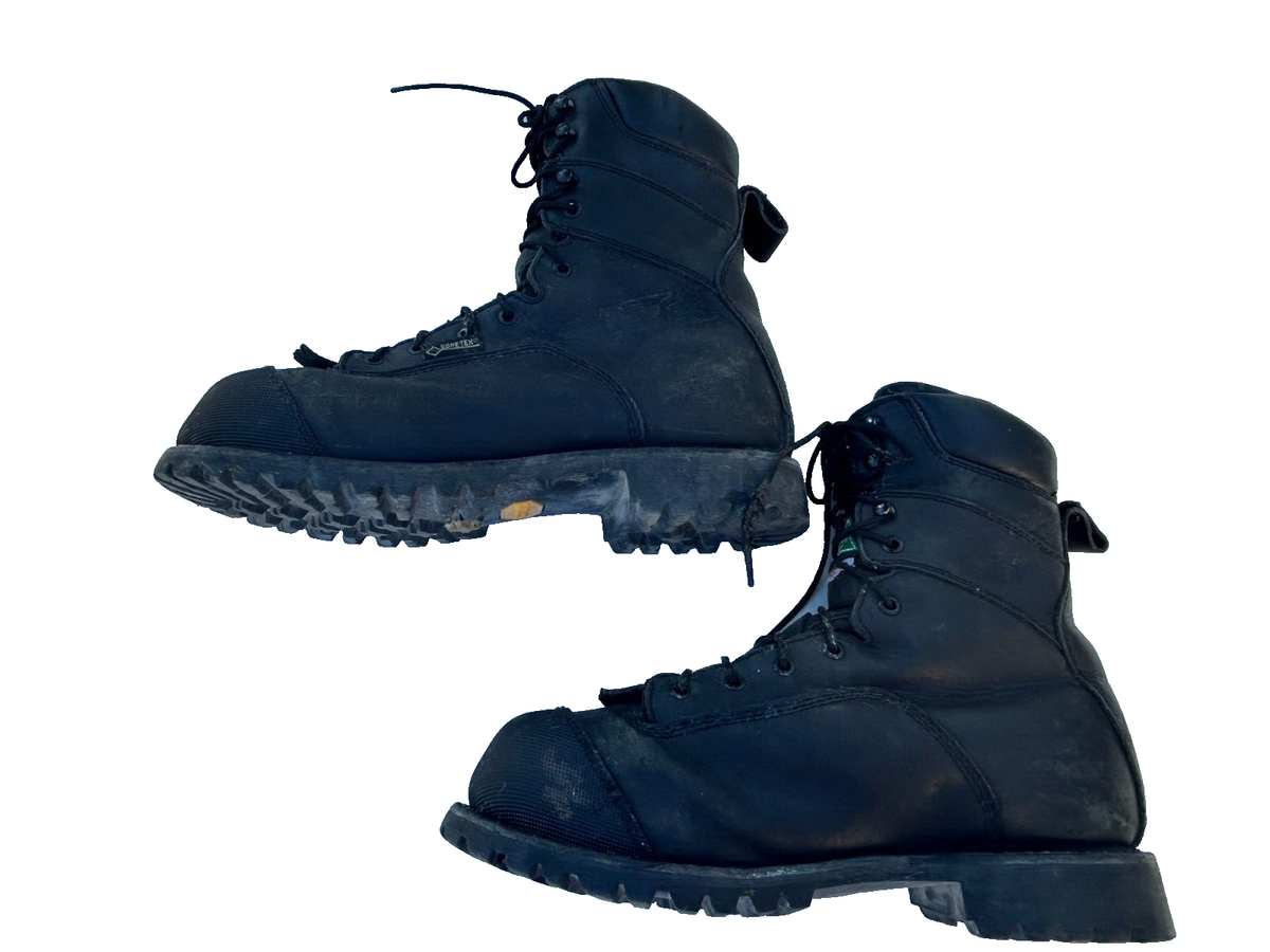 Red Wing Shoes #3507 Black Leather Heavy Duty Lug Sole Safety Toe Boots Sz 11 D Red Wing 3507 (Final Sale) – Podocanada main image 4