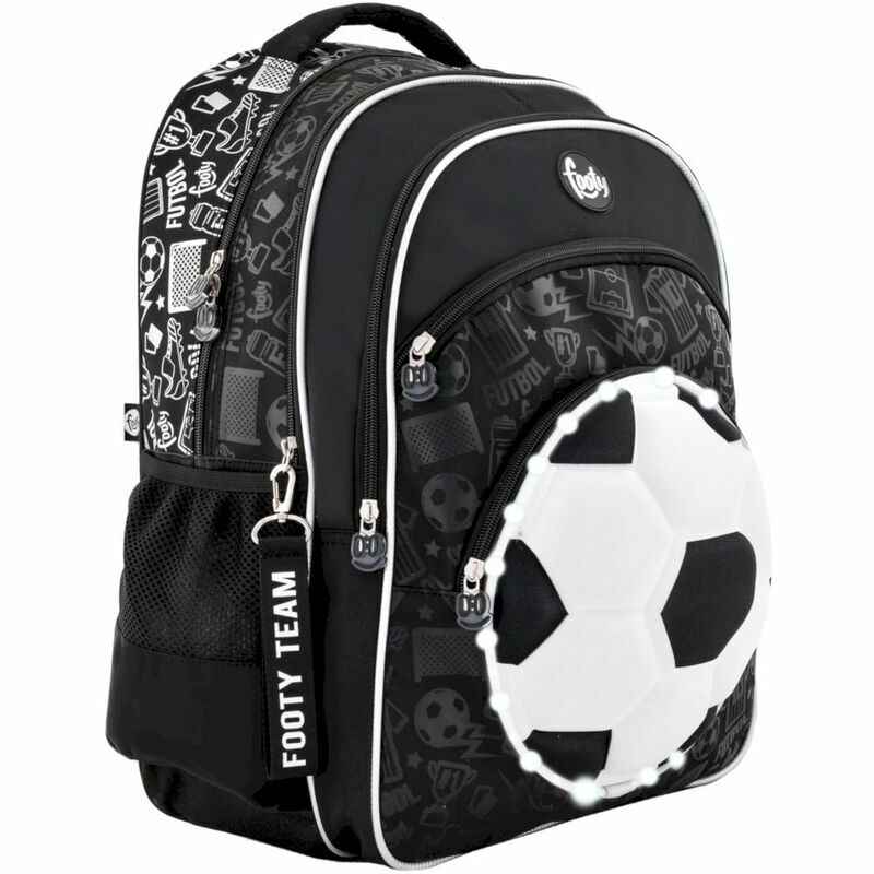 Footy Pallone Football Led Grande Zaino Scuola Elementare per