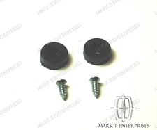 1956-57 Mark II Rubber Bumper Upper Corner Trunk Lid Body with Screws PAIR