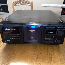 Sony CDP-CX400 CD Mega Changer 400 DISC Changer PARTS OR REPAIR  TABLE EROR  