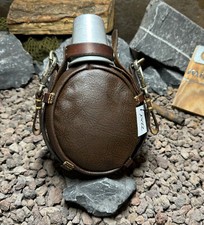 Orig. CH Armee SIGG Sanitäter Labeflasche Leder WKII Sammler Rarität NOS #1722