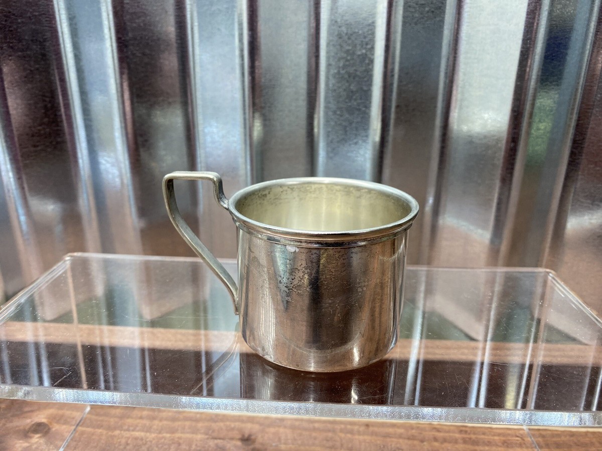 Vintage E & JB Nickel Silver Cup - Pallor Cup - Baby Cup - Coach