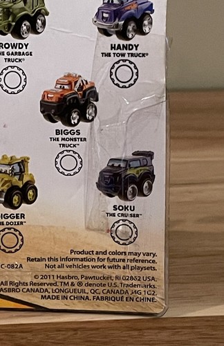 RARE!! 2011 Tonka Chuck & Friends ROWDY Garbage Truck Die Cast playskool hasbro - Picture 6 of 8