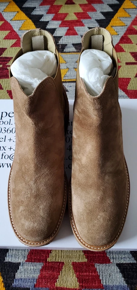 Bota PEDRO GARCIA Sefa Plataforma Suela Crepé en Gamuza 'Terciopelo Camel' 39 Totalmente Nueva Foto 2 de 4