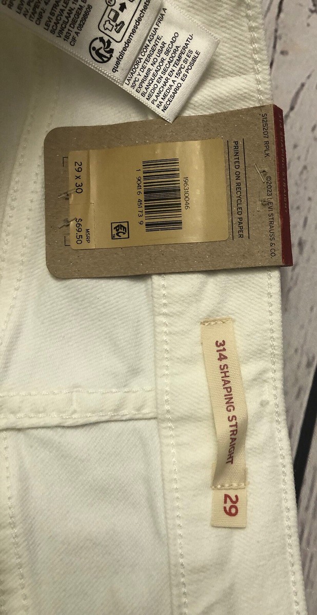 ホワイトタペストリー。 Levi's 314 Men's Shaping Straight Stellar Stretch Mid Rise Jeans