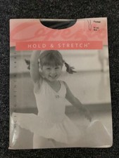 Child's Capezio Black Footed Tights