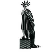 Mightyjaxx After Banksy Brandalised Liberty Girl Vinyl Sculpture