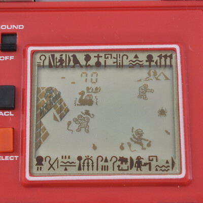 LCD NAZO NO PYRAMID Game Watch Handheld Console Boxed Solarpower