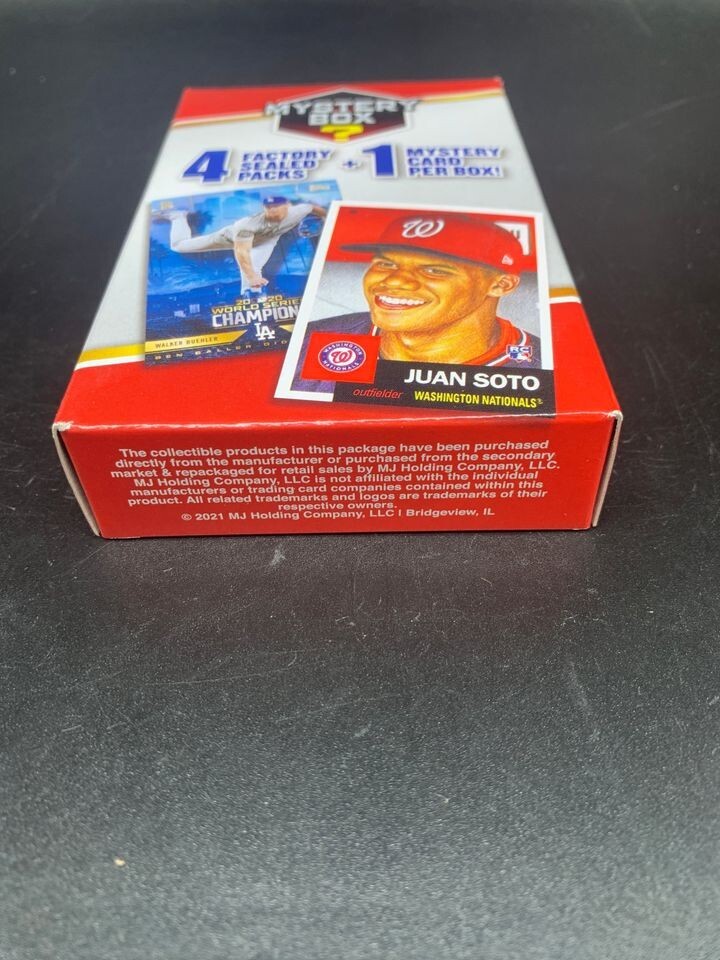 2021 MLB Baseball Mystery Hanger Box Walgreens Exclusive MJ Holding
