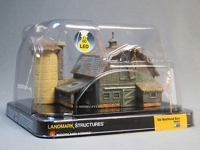 WOODLAND SCENICS 4932 N SCALE OLD WEATHERED BARN BUILT & READY farm WDS4932 NEW