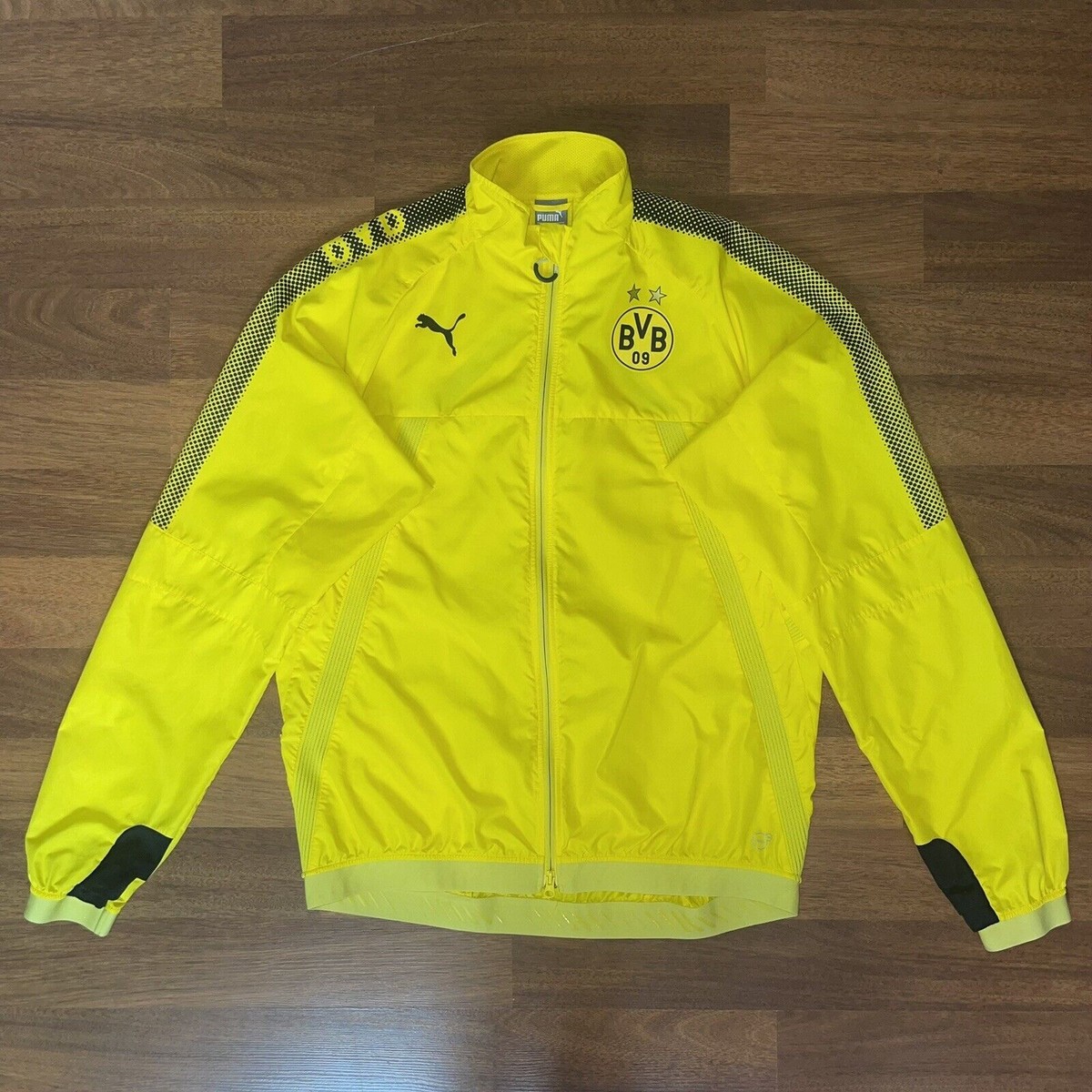 BORUSSIA DORTMUND PUMA 2017/2018 FOOTBALL ANTHEM JACKET SIZE
