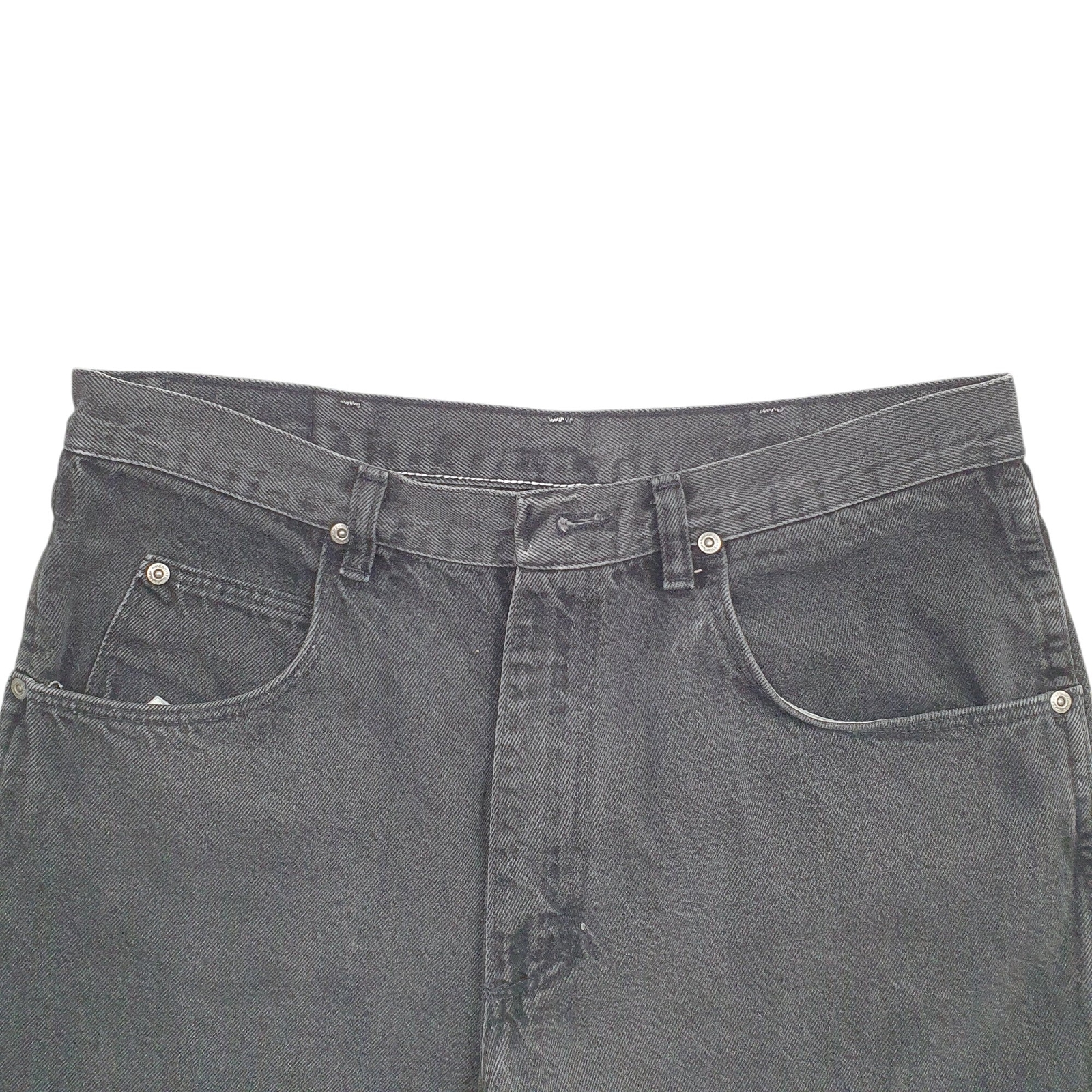 WRANGLER Denim Jeans Jorts Black Denim Jeans Cotton Shorts Mens W32 image 3