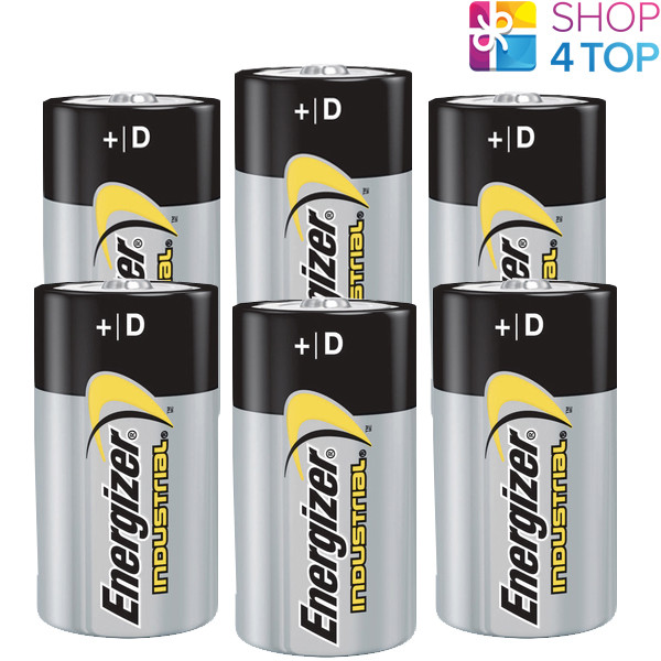 6 ENERGIZER D BATTERIES ALKALINE LR20 1.5V INDUSTRIAL MONO R20 MN1300