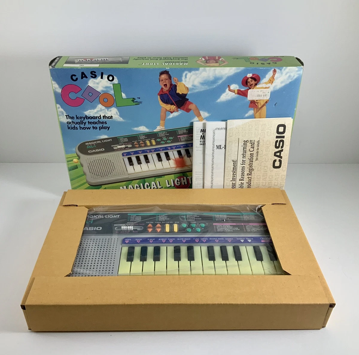 Vintage Casio Cool Magical Light Mini Keyboard ML 1LY Kids Instrument BRAND NEW