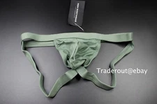 N2N Bodywear Men green vintage brushed jockstraps jock strap underwear S M