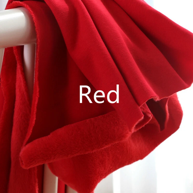 100 % algodón puro polar tela de felpa tela tejida gruesa pesada sudadera con capucha abrigo costura ribete Foto 4 de 4