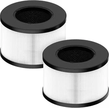 2 Pack BS-03 True HEPA Filter Replacement For Partu BS-03 Air Purifier