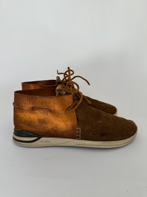 Visvim Brown Folk Huron Moccasins Size 9.5 US
