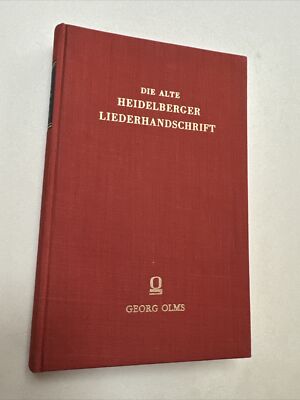 Die alte Heidelberger Liederhandschrift. Mit einer Schriftprobe. Pfeiffer, Franz