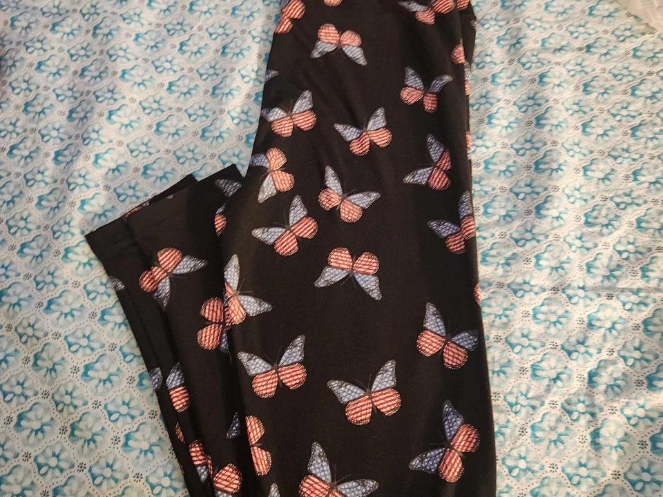 Новый LuLaRoe OS леггинсы бабочка флаг звезды военного США патриотический ветеран закона - Изображение 2 из 3