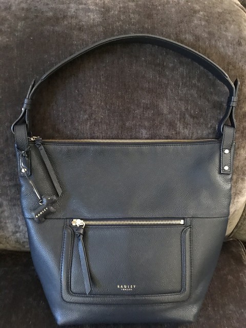 radley navy handbags