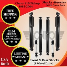 Monroe Oem Front Rear Shocks W Sway Bar For 1983-2004 Chevy S10 Pickup 4wd