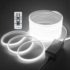 50 Ft Rope LED Lights For Bedroom With Remote Dimmable Fcob Cob LED Strip Lig...