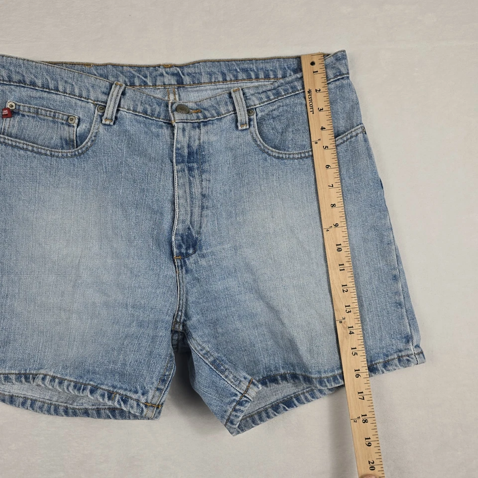 Ralph Lauren Polo Jean Co. 5" Pantalones Cortos de Fin de Semana Para Mujer Talla 14 Azul Denim Foto 3 de 4