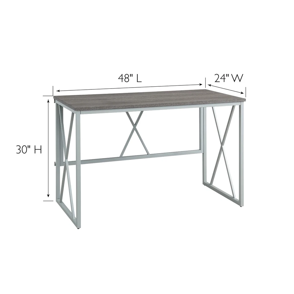 Collapsible X Writing Computer Desk Space Saving for Bedroom, Home Office, Sm... - Image 2 of 4