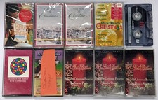 Christmas Holiday Music Audio Cassette Tapes Lot of 9 - Some Sealed