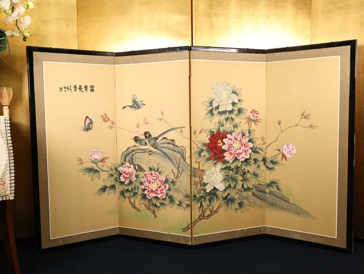 屏风古董日本画作、画卷| eBay