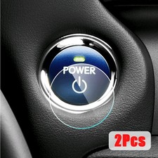 2x Pegatinas Transparentes Botón De Arranque De Arranque Motor Coche Cubierta Película Accesorios