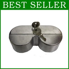 Durable Semi-Truck Air Brake Lock, Anodized Silver