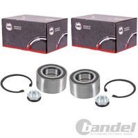 2X A.B.S. RADLAGER-SATZ Mit ABS-RING Passend FüR Jaguar F-PACE I-PACE Xe Xf Xj L