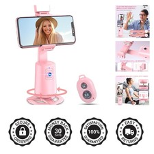 360  Auto Face Tracking Tripod: Gesture Control  Remote for Effortless Vlogging