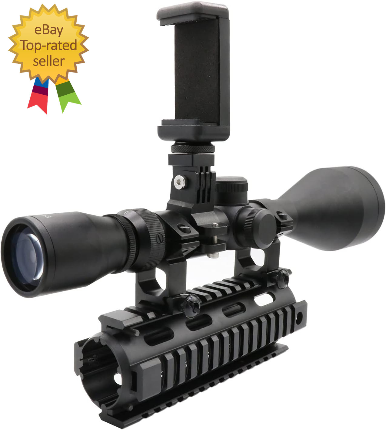 Universal Scope Phone Mount Holder Camera Gun Mount Adapter, Adjustable Bike Pho