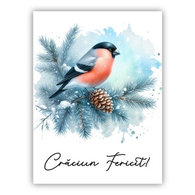 Craciun Fericit. Rumänische Weihnachtskarte. La Multi Ani! Crăciun Fericit!