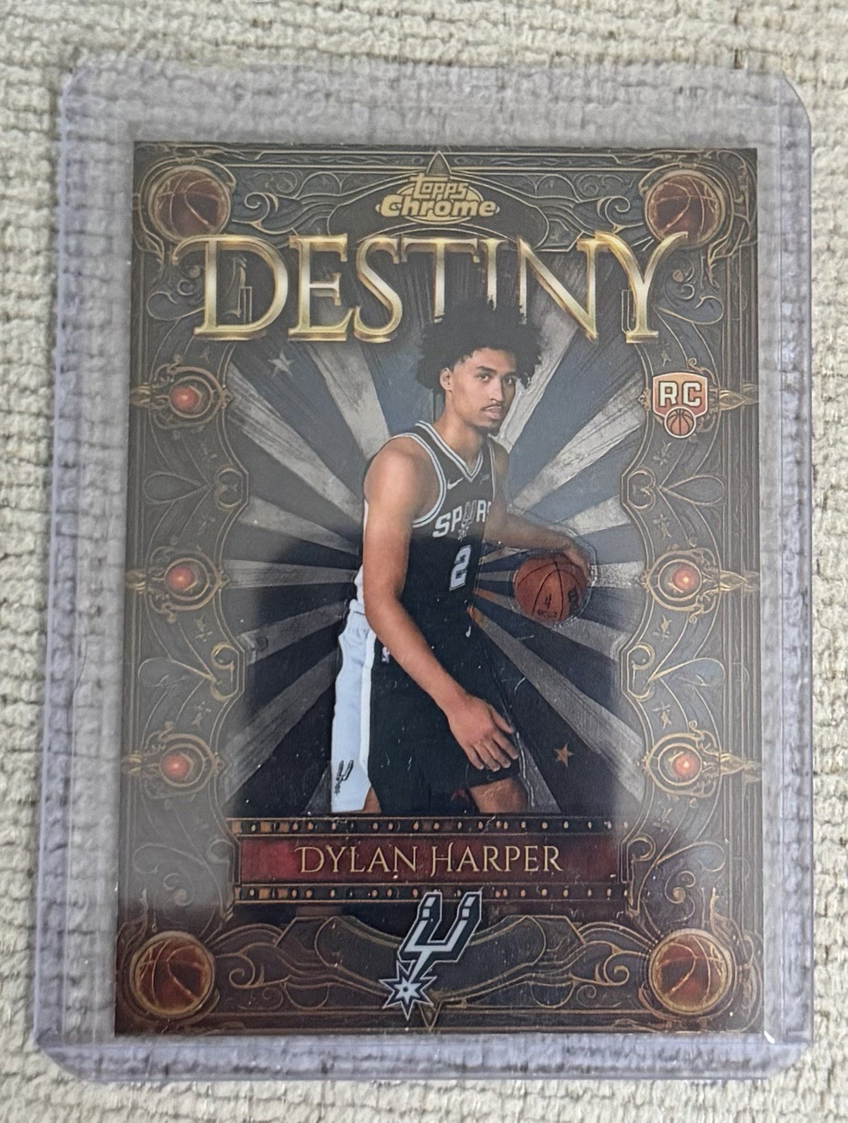 2025-26’ Topps Chrome Dylan Harper Destiny Rookie Card - San Antonio Spurs D-2