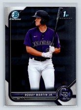 Robby Martin Jr. 2022 Bowman #BCP-43 Chrome Prospects Colorado Rockies 4-5