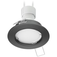 Decken-Einbaustrahler Fere Einbaurahmen Anthrazit Matt Inkl. GU10 Lampe 630Lm