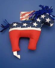 Dammit Doll Democrat Donkey Plush Politics Voting Gag Gift 7 in. L x 6 in. H