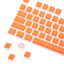 108 Keys PBT Pudding Keycaps Set OEM for Mechanical Keyboard Orange