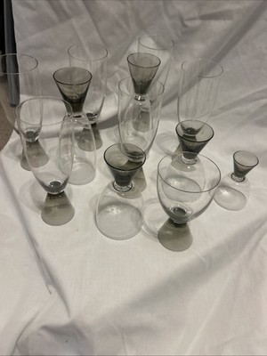 Mid Century Rosenthal Fortuna Wine Glasses Elsa Fischer-Treyden Set of 19