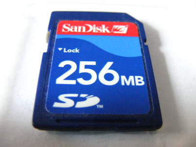 256MB Secure Digital Card ( 256 MB SD Karte ) SanDisk gebraucht