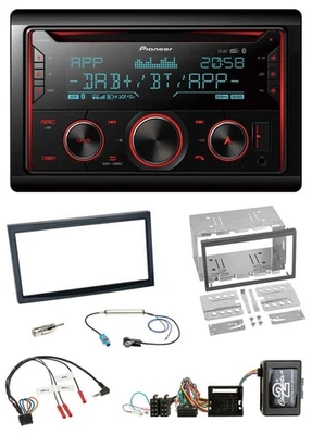 Pioneer 2DIN DAB Lenkrad Bluetooth USB CD Autoradio für Peugeot 307 2006-2009 PD - Bild 1 von 4