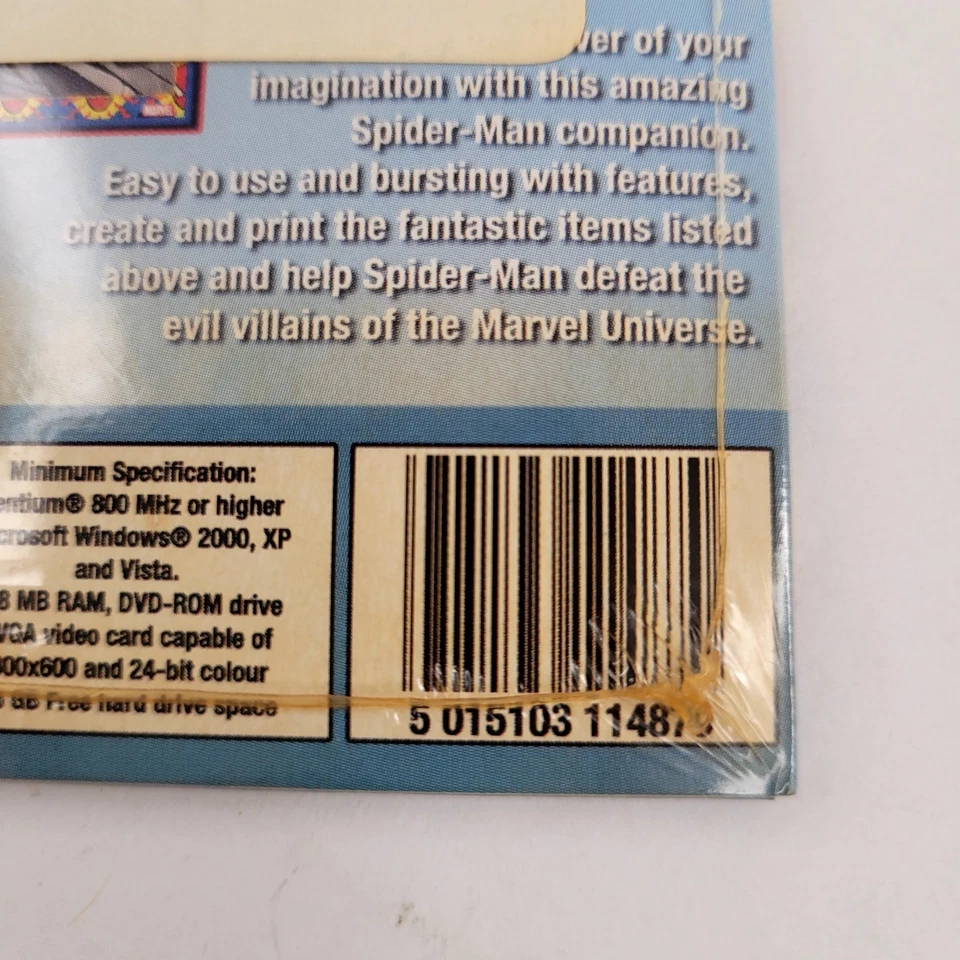 Marvel Amazing Spider-Man Print Studio 2007 Sealed Dell PC DVD ROM - Image 4 of 4