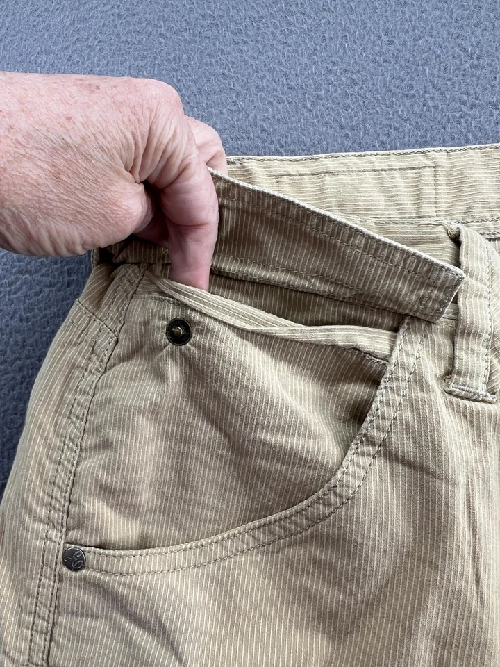 Pantalones Cortos Carga Enyce Clothing Co Para Hombre 32 Caqui Tostado Bolsillos Largos Cordón Utilidad Foto 4 de 4